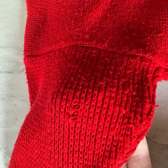 Vintage baby b’gosh red button up cardigan sweater teddy bear sz 12 months bow - Picture 4 of 10